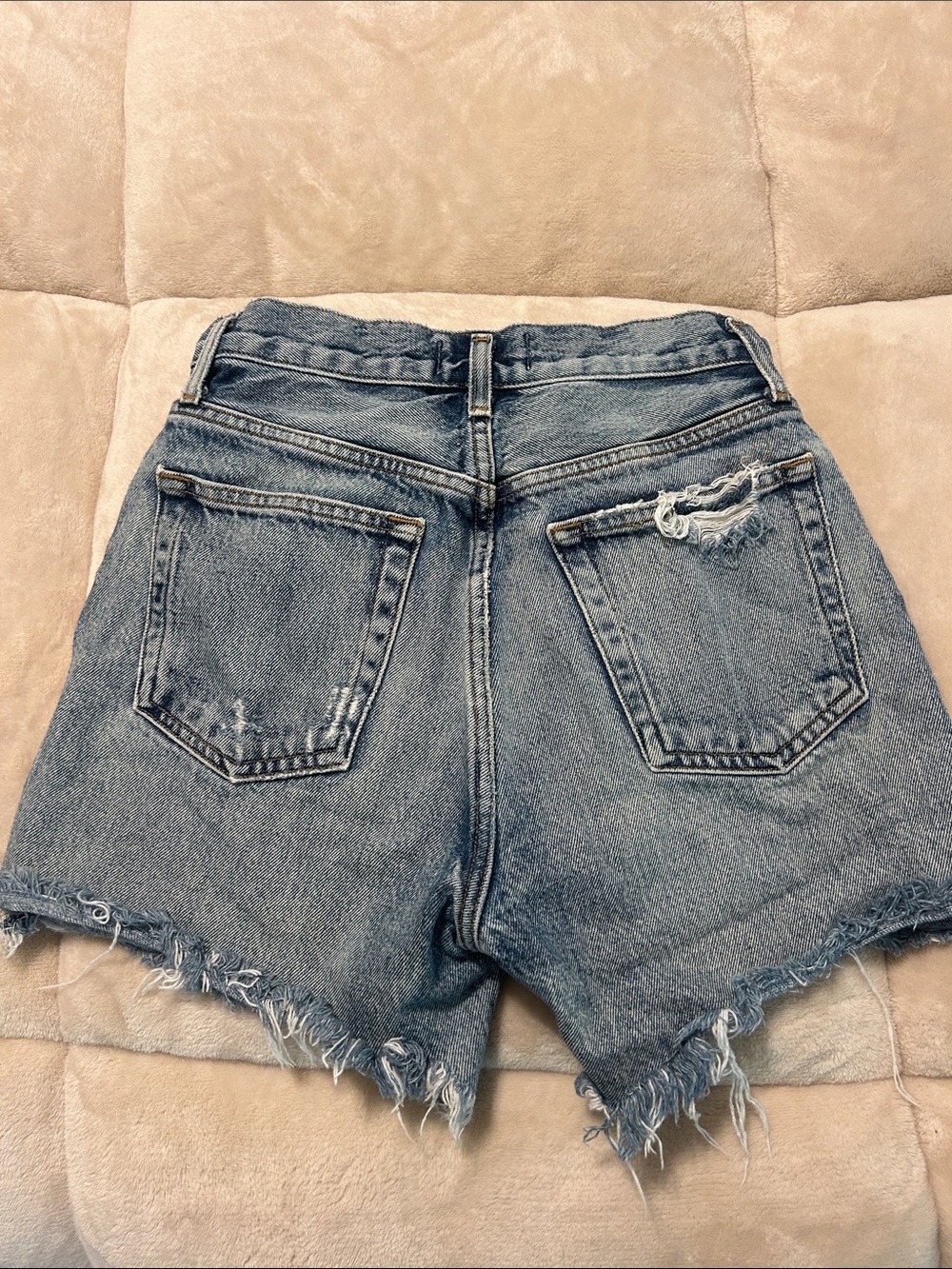 Agolde Riley High Rise Shorts - Picture 2 of 4